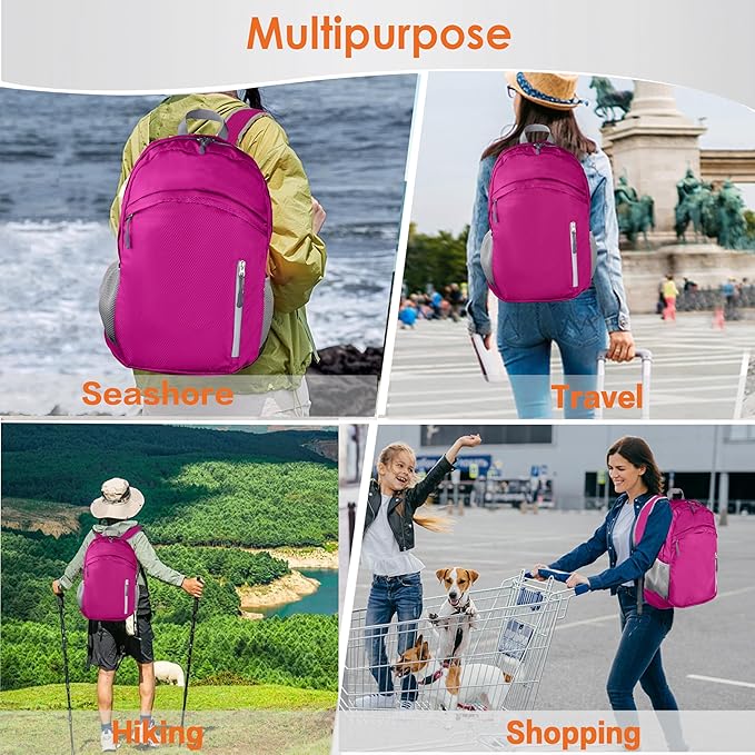 Waterproof Foldable Backpack Dry Storage Lightweight Daypack 35L Outdoor - Image 5