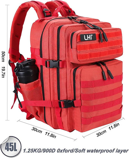 LHI Military Tactical Backpack for Men and Women 45L Army 3 Days Assault Pack - Image 3
