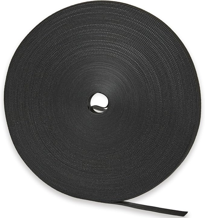 150 ft x 1/2 inch Hook and Loop Roll, Reusable Fastening Cable Ties, Office and by NBTORCH