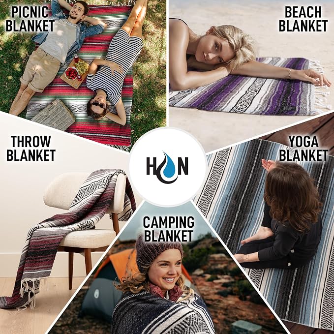 Authentic Large Handwoven Mexican Blanket - Image 5