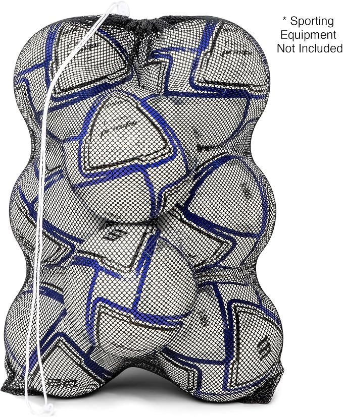 Champion Sports Mesh Equipment Bag – Heavy-Duty Nylon Drawstring Bag - Image 9