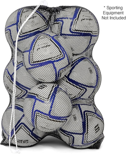 Champion Sports Mesh Equipment Bag – Heavy-Duty Nylon Drawstring Bag - Image 9