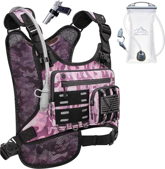 Zelvot Running Vest with 2L Water Bladder, Hydration Backpack, U.S. Original by Zelvot