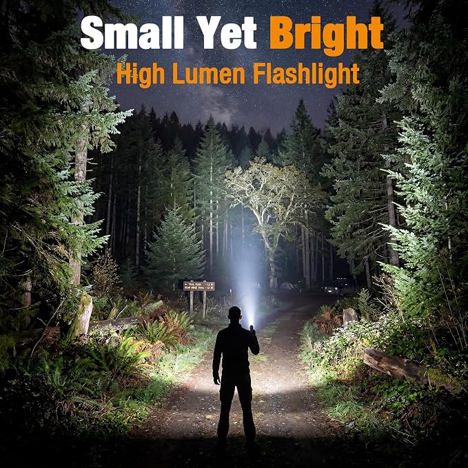 EverBrite Mini Flashlight, Zoomable LED Flash Light, 3 Modes, 3AAA Batteries - Image 2