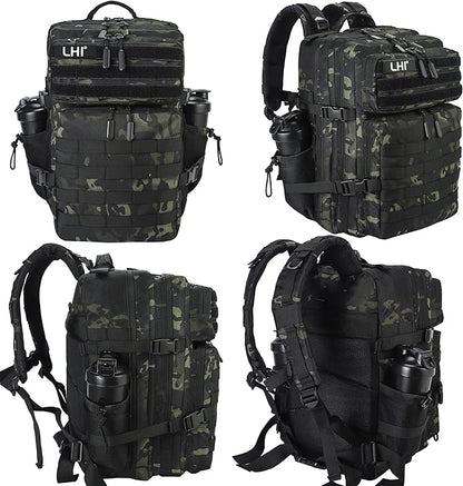 LHI Military Tactical Backpack for Men and Women 45L Army 3 Days Assault Pack - Image 2