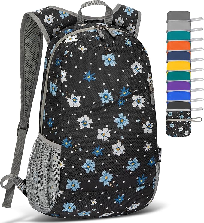 ZOMAKE Lightweight Packable Backpack, Foldable Backpacks Small Daypack by ZOMAKE