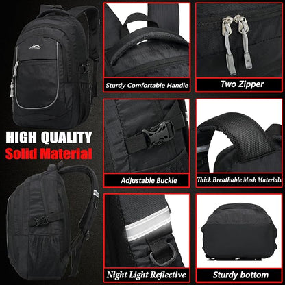 ProEtrade Anti Scratch Fabric Backpack, 1.6 lb, 8 Pockets, 2 Laptop Compartments - Image 3
