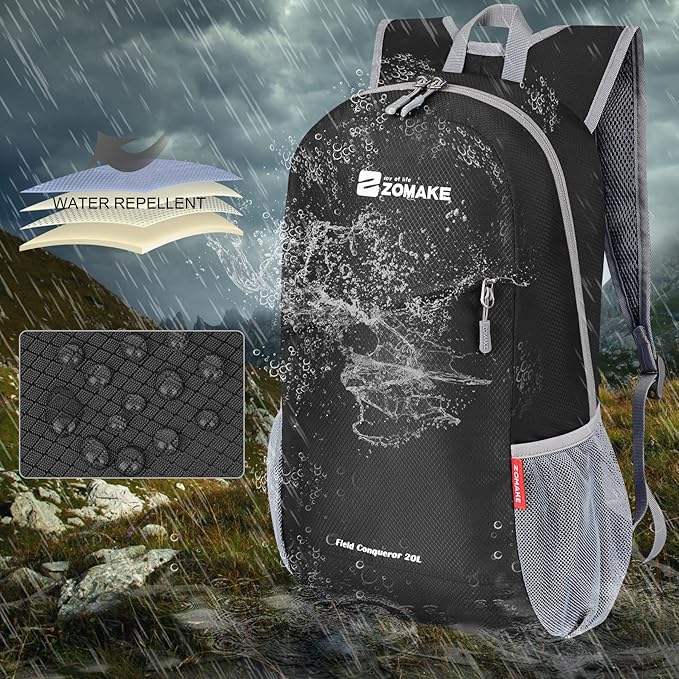 ZOMAKE Lightweight Packable Backpack, Foldable Backpacks Small Daypack - Image 5