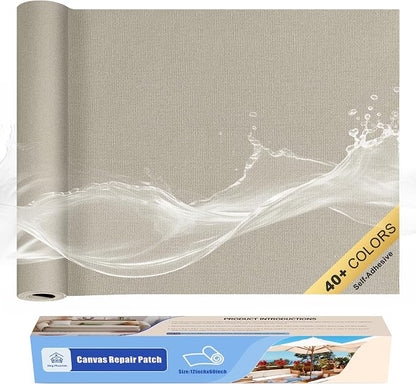 KING MOUNTAIN Canvas Repair Tape, Outdoor Gear Patch, 12×60 Inches, Waterproof by ForABetterHomeLife