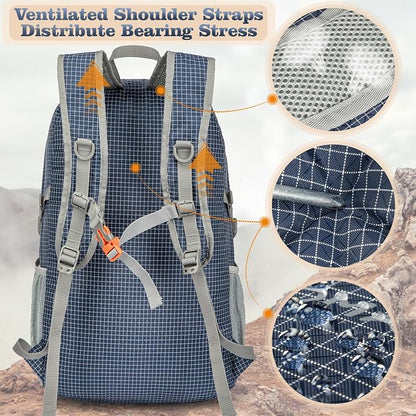 ZOMAKE Lightweight Packable Backpack 30L, Foldable Hiking Backpacks Water - Image 5