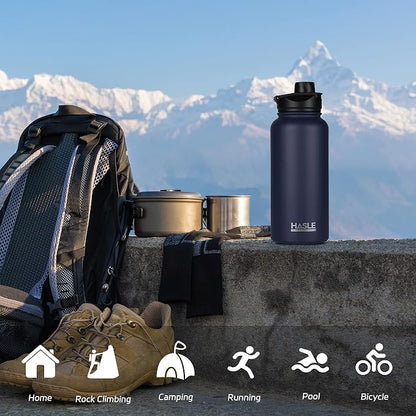 HASLE OUTFITTERS 32 oz Insulated Water Bottle Stainless Steel Double Walled - Image 6