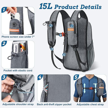 BECOJADDE 15L Small Hiking Backpack - Image 2
