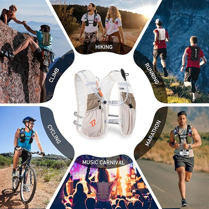BECOJADDE Running Vest Hydration Backpack - Image 7