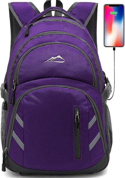 ProEtrade Backpack Bookbag for College Laptop Travel, Fit Laptop Up to 15.6 inch by PROETRADE