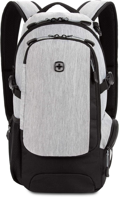 SwissGear 3598 Backpack, Narrow Daypack, Light Grey/Heather - Image 8