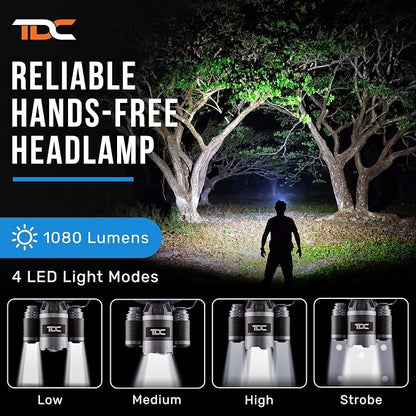 TDC Head Lamp Led Rechargeable Super Bright - Image 2