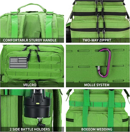Military Tactical Backpack 45L/25L 3 Day Assault Pack Molle Daypack Hiking - Image 4