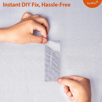 by.RHO Screen Repair Tape, Extra Wide, Adhesive & Waterproof, Fiberglass - Image 2
