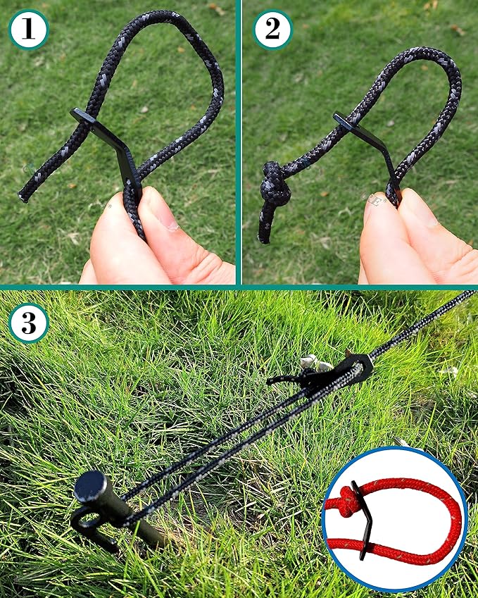 NACETURE Aluminum Alloy Rope Tensioner Tent Guyline Cord Adjuster - Image 4