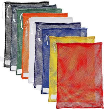 Champion Sports Mesh Equipment Bag – Heavy-Duty Nylon Drawstring Bag - Image 10