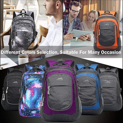 ProEtrade Anti Scratch Fabric Backpack, 1.6 lb, 8 Pockets, 2 Laptop Compartments - Image 7
