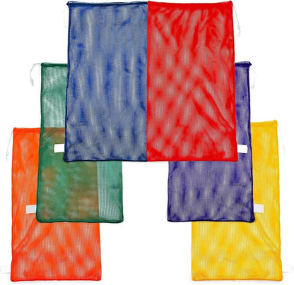 Champion Sports Mesh Equipment Bag – Heavy-Duty Nylon Drawstring Bag by ChampionSports