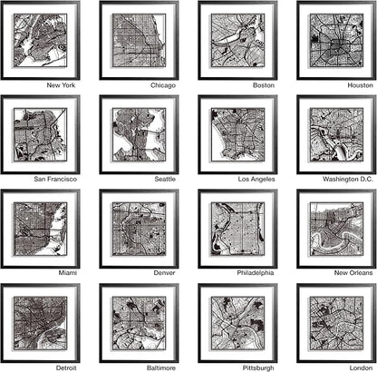 Washington D.C. Cut Map framed by O3 Design Studio, 18x18 inches, paper cutting - Image 4