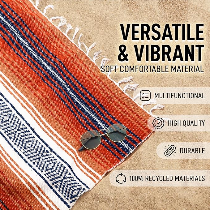 Authentic Large Handwoven Mexican Blanket - Image 2