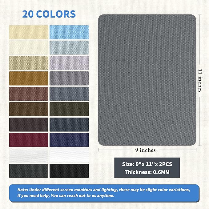 KING MOUNTAIN Canvas Repair Patch 9 x11 Inch 2 Pcs Self-Adhesive Waterproof - Image 2